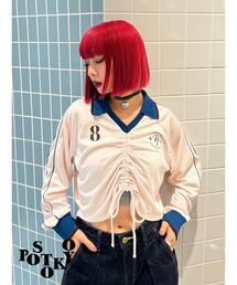 jouetie | 【Something ×PosTokyo】Front gather Sporty Tops(Tシャツ/カットソー)