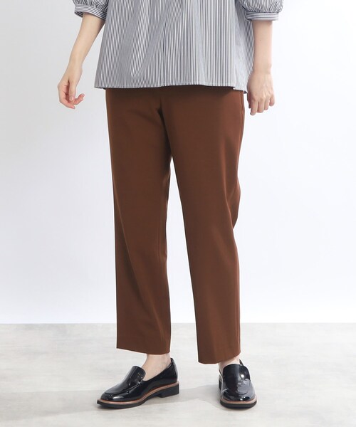 ◆【手洗い可】テーパードストレッチパンツ