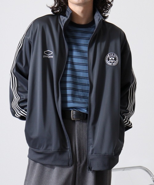 未使用☆ジャージージャケット sakishimatokyo ジャージ ライン入りトラックジャケット/ジャージ