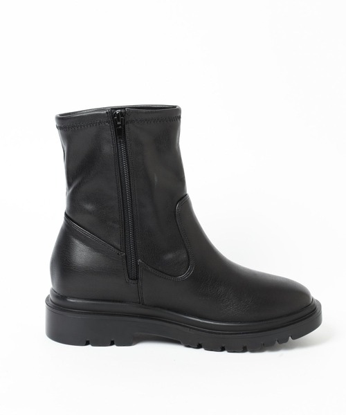 GLOBAL WORK(グローバルワーク)の「エアかる晴雨兼用ブーツ/138932(ブーツ・レディース・ブラック系その他/ブラック/アイボリー/ガンメタ・MEDIUM/SMALL/X-LARGE/LARGE)」の6枚目の写真