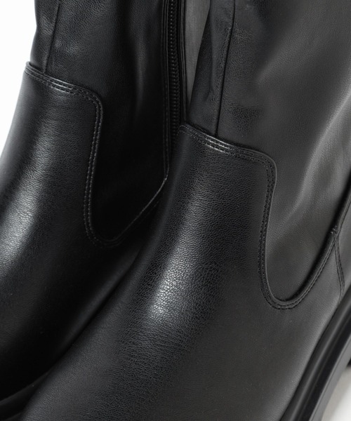 GLOBAL WORK(グローバルワーク)の「エアかる晴雨兼用ブーツ/138932(ブーツ・レディース・ブラック系その他/ブラック/アイボリー/ガンメタ・MEDIUM/SMALL/X-LARGE/LARGE)」の9枚目の写真