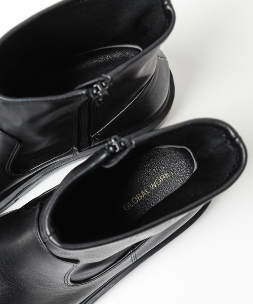 GLOBAL WORK(グローバルワーク)の「エアかる晴雨兼用ブーツ/138932(ブーツ・レディース・ブラック系その他/ブラック/アイボリー/ガンメタ・MEDIUM/SMALL/X-LARGE/LARGE)」の13枚目の写真