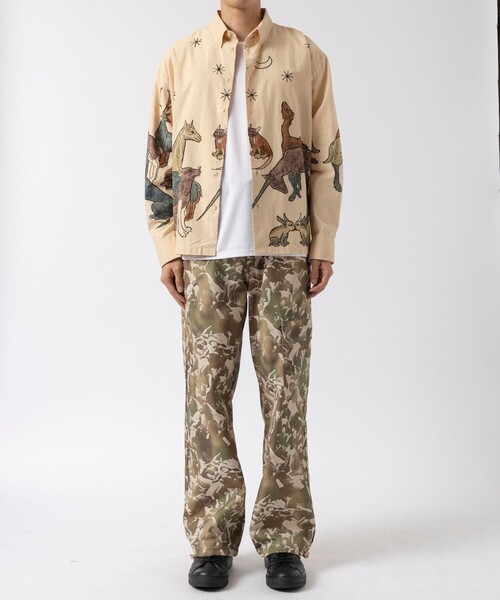 Carne Bollente（カルネボレンテ）の「【CarneBollente/カルネボレンテ】Moonlight Fauna（シャツ/ブラウス・メンズ・ベージュ・M）」の3枚目の写真