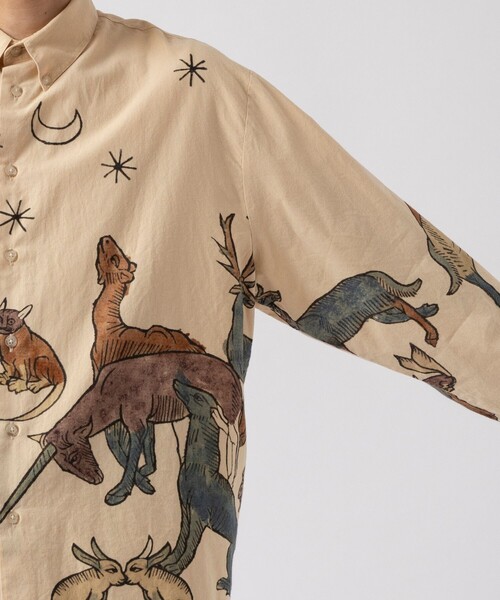 Carne Bollente（カルネボレンテ）の「【CarneBollente/カルネボレンテ】Moonlight Fauna（シャツ/ブラウス・メンズ・ベージュ・M）」の8枚目の写真