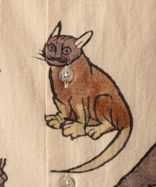 Carne Bollente（カルネボレンテ）の「【CarneBollente/カルネボレンテ】Moonlight Fauna（シャツ/ブラウス・メンズ・ベージュ・M）」の12枚目の写真