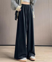 ドレープ感スウェットワイドパンツ