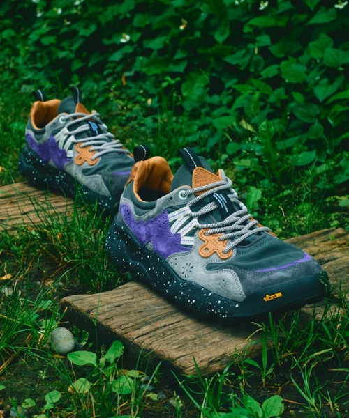 Flower MOUNTAIN(フラワーマウンテン) FM63362 YAMANO3 スニーカー Yellow multi FM025  42-約26.5cm FLOWER MOUNTAIN（ NANGA × Flower MOUNTAIN YAMANO3 24cm