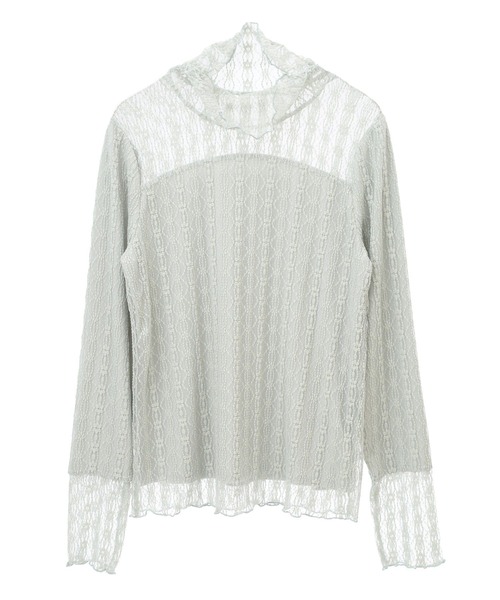 earth music&ecology 袖リボンプルオーバー L 杢グレー earth music&ecology 袖リボンプルオーバー L 杢グレー earth