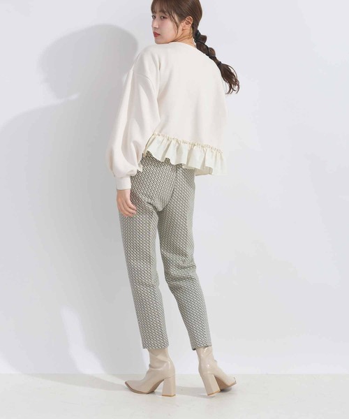 PICCIN（ピッチン）の「【WEB限定】ランダムフリルプルオーバー（スウェット・レディース・ライトグレー/ブラック/オフホワイト・M/L）」の22枚目の写真