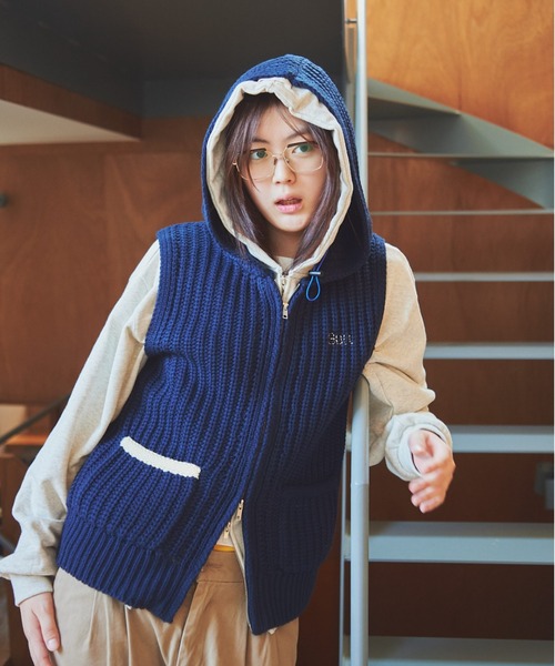 COMMON GULL PRODUCTS ネイビー ニット 記憶の中のガルニット帽