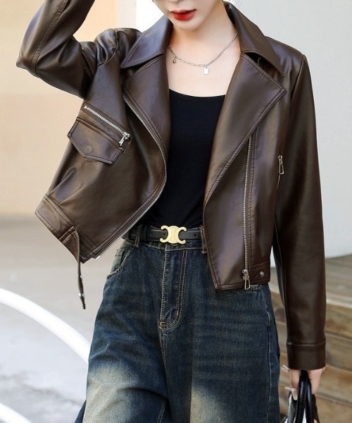 合成皮革/ ライダースジャケット（ライダースジャケット）｜a lot of love（ア ロット オブ ラブ）