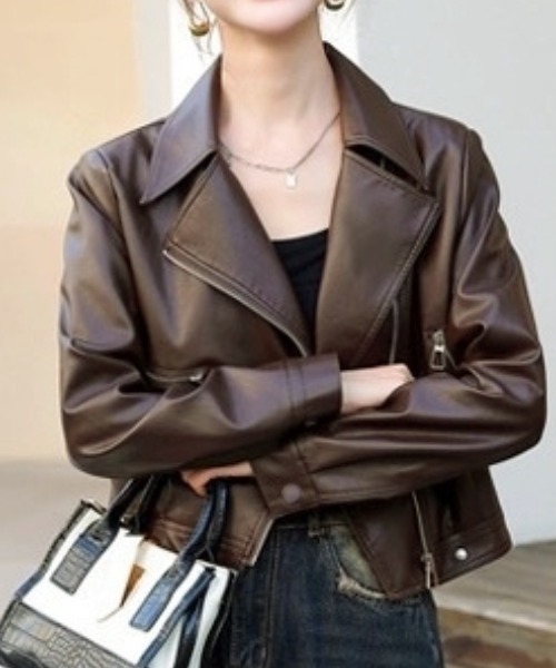 合成皮革/ ライダースジャケット（ライダースジャケット）｜a lot of love（ア ロット オブ ラブ）