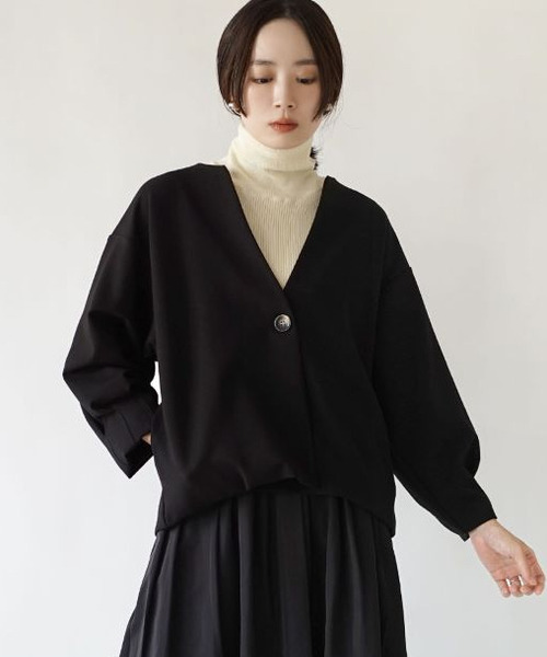 ポンチノーカラージャケット（ノーカラージャケット）｜zootie