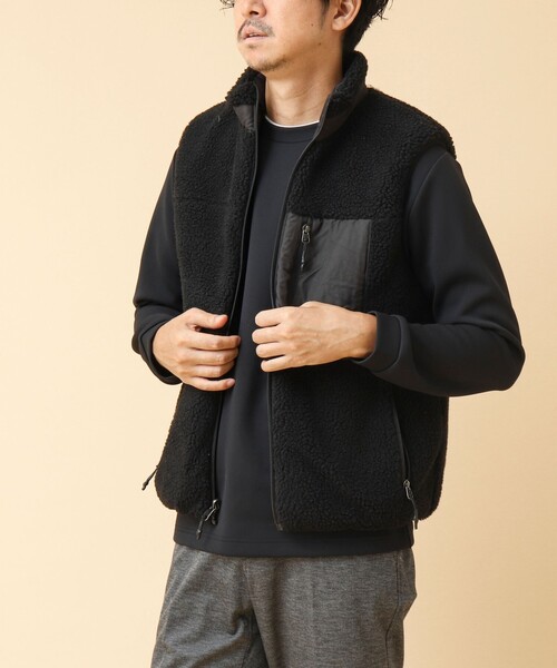 TAION(タイオン)の「【TAION/タイオン】リバーシブル ボア×ダウンベスト 24AW(ダウンベスト・メンズ・ブラック・M/L/XL/XXL)」の4枚目の写真