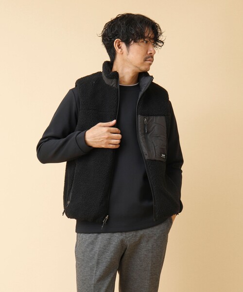 TAION(タイオン)の「【TAION/タイオン】リバーシブル ボア×ダウンベスト 24AW(ダウンベスト・メンズ・ブラック・M/L/XL/XXL)」の5枚目の写真