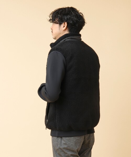 TAION(タイオン)の「【TAION/タイオン】リバーシブル ボア×ダウンベスト 24AW(ダウンベスト・メンズ・ブラック・M/L/XL/XXL)」の6枚目の写真