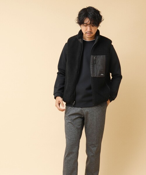 TAION(タイオン)の「【TAION/タイオン】リバーシブル ボア×ダウンベスト 24AW(ダウンベスト・メンズ・ブラック・M/L/XL/XXL)」の9枚目の写真