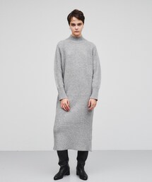 cloenc | ウール混 ハイネックニットワンピース(ワンピース)