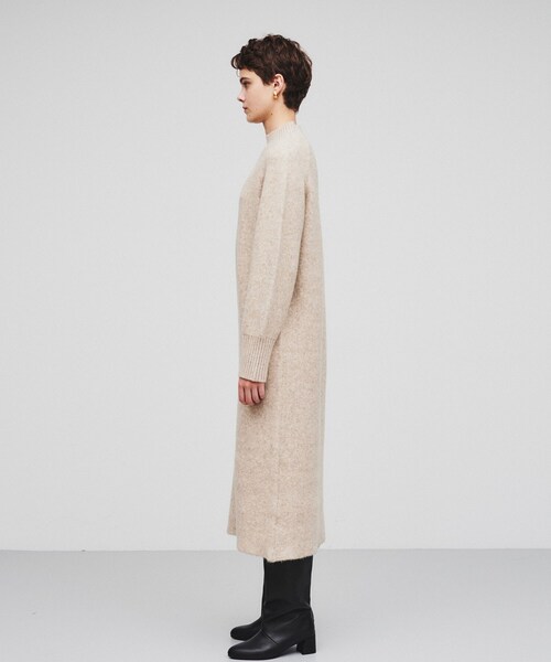 cloenc（クロエンス）の「◆【手洗い可】ウールブレンドニットワンピース（ワンピース・レディース・ベージュ/グレー/ブラック・02）」の9枚目の写真
