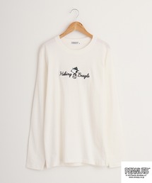 PEANUTS 天竺 プリント 長袖Tシャツ