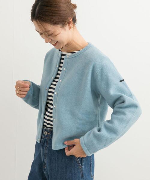 ORCIVAL（オーシバル）の「ORCIVAL　CREWNECKCARDIGAN（カーディガン/ボレロ・レディース・グレー/ライトブルー/ライトベージュ・2）」の3枚目の写真