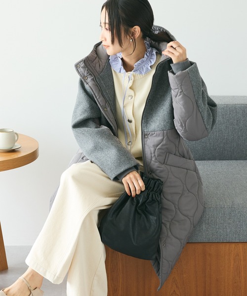 CRAFT STANDARD BOUTIQUE(クラフトスタンダードブティック)の「とてもちクルーネックカーディガン ◆(カーディガン/ボレロ・レディース・アイボリー/ブラック/パープル/杢グレー/レッド/グリーン・FREE)」の13枚目の写真