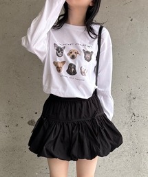 DOGプリントロングTシャツ