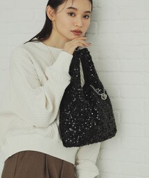 スパンコールハンドバッグ