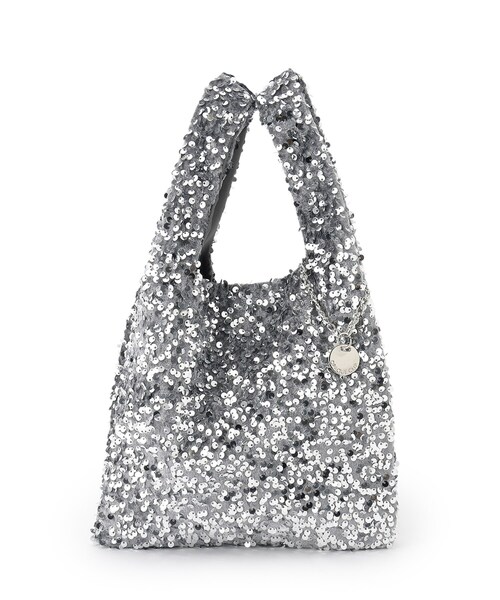 OPAQUE.CLIP（オペークドットクリップ）の「スパンコールハンドバッグ（ハンドバッグ・レディース・ピンク系/ブラック/チャコールグレー・00）」の13枚目の写真