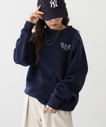 FUNALIVE(ファンアライブ)のワンポイント刺繍裏起毛トレーナー(スウェット)