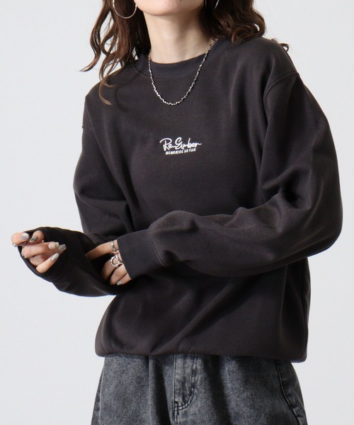 FUNALIVE(ファンアライブ)の「ワンポイント刺繍裏起毛トレーナー(スウェット・メンズ・ブラック/ホワイト/ブラック系その他2/ホワイト系その他2/スミクロ/ライトブラック/モカ/ダークブルー/ネイビー/グレー系1/ブラック系1/ブラック系その他4/ブラウン/ブラック系その他3/オフホワイト/グレー系2/ブラック系その他5/パープル/グレイッシュベージュ/ホワイト系その他3・LL/M/L)」の8枚目の写真