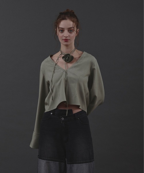 ロビンピッコーネ レディース シャツ トップス V Neck Tunic Swim Cover-Up