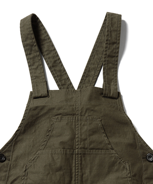 Pilgrim Surf Supply（ピルグリムサーフサプライ）の「Pilgrim Surf+Supply / Straight Canvas Overalls（サロペット/オーバーオール・レディース・ベージュ/オリーブ/ネイビー・1）」の4枚目の写真