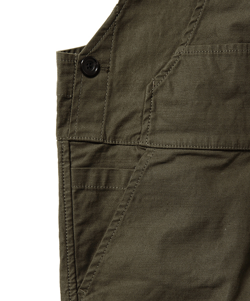 Pilgrim Surf Supply（ピルグリムサーフサプライ）の「Pilgrim Surf+Supply / Straight Canvas Overalls（サロペット/オーバーオール・レディース・ベージュ/オリーブ/ネイビー・1）」の5枚目の写真
