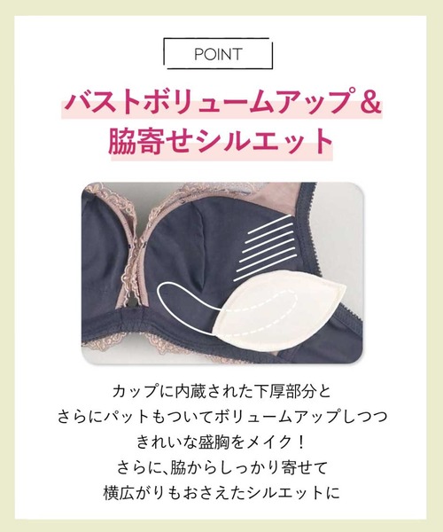 セール】【寄せて谷間メイク&ワイヤーが当たりにくく､軽いつけ