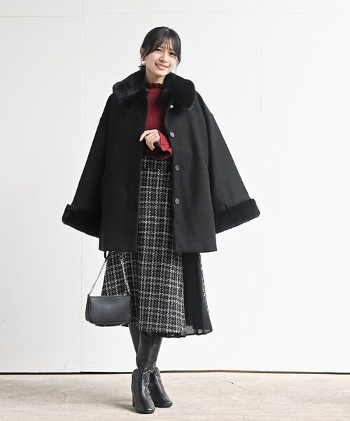 フェイクファーティペットコート（ステンカラーコート）｜rps（アール