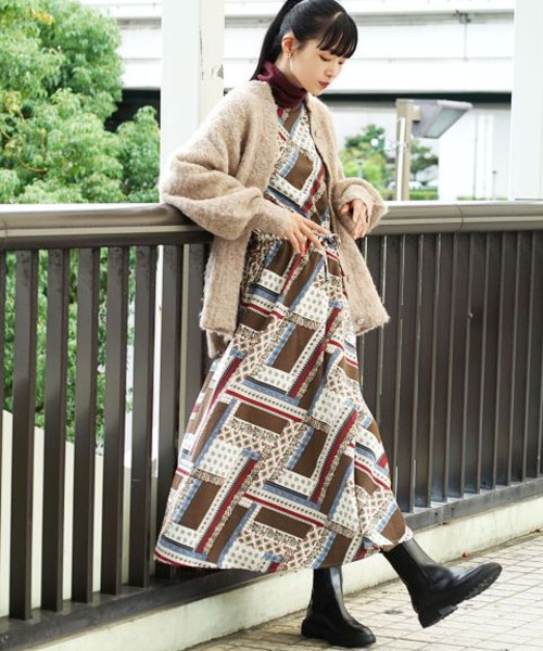 エスニカル ウエストリボンワンピース（ワンピース）｜zootie（ズーティー）