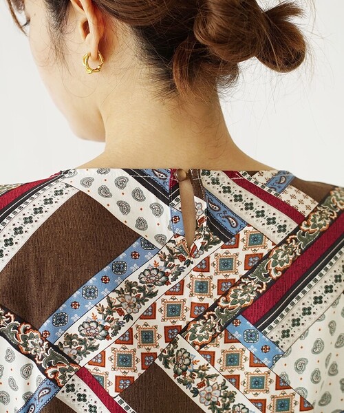 エスニカル ウエストリボンワンピース（ワンピース）｜zootie（ズーティー）