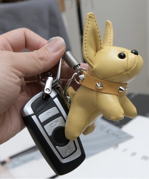 極美品 ケイトスペード キーホルダー チャーム フレンチブルドッグ 犬