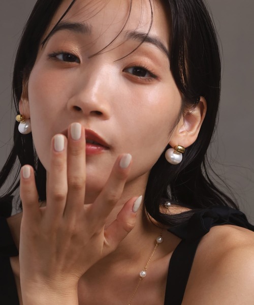 LHME(エルエイチエムイー)の「【WEB限定】“MELLOW”プランプパールピアス/サージカルステンレス(金属アレルギー対応)【LHME / エルエイチエムイー】(ピアス(両耳用)・レディース・ゴールド・ONE SIZE)」の10枚目の写真