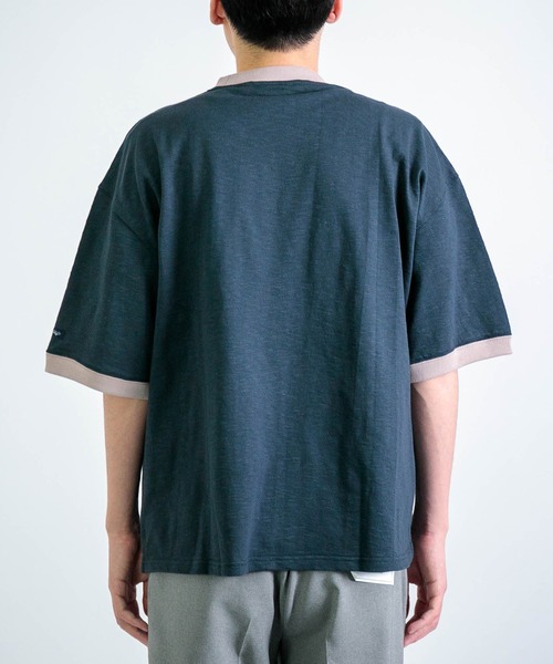 Tieasy（ティージー）の「[ Tieasy ] HDCS Light Linger Big Crew Tee / リンガービックTシャツ（Tシャツ/カットソー・メンズ・ホワイト/ネイビー・4/3）」の12枚目の写真