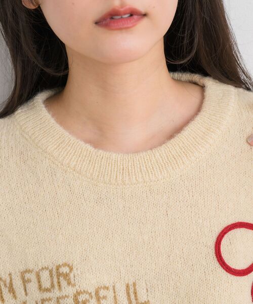 RETRO GIRL(レトロガール)の「3D刺繍ニット(ニット/セーター・レディース・ダークグリーン/ブラウン/ナチュラル・FREE)」の11枚目の写真