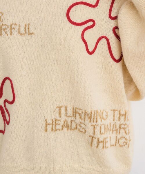 RETRO GIRL(レトロガール)の「3D刺繍ニット(ニット/セーター・レディース・ダークグリーン/ブラウン/ナチュラル・FREE)」の5枚目の写真