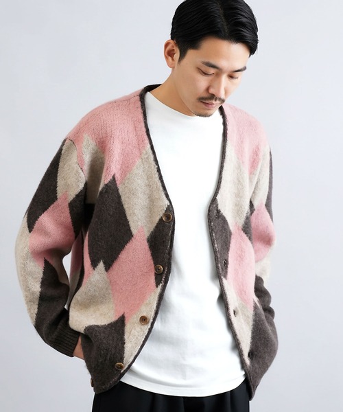 jiggys shop(ジギーズショップ)の「モヘアタッチアーガイルカーディガン(カーディガン/ボレロ・メンズ・ブラック/ネイビー/ブラウン・MEDIUM/LARGE/X-LARGE)」の19枚目の写真