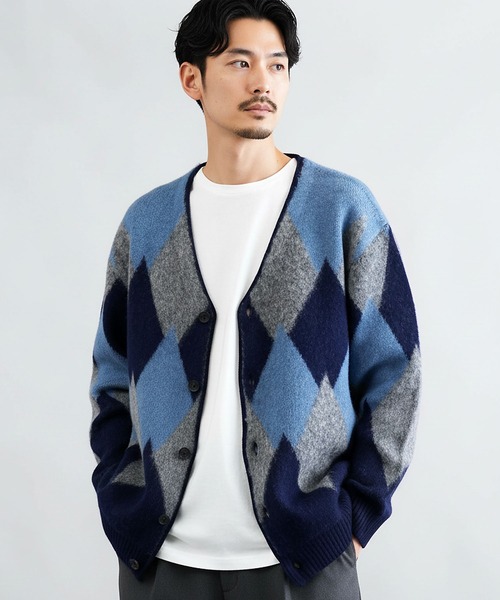 jiggys shop(ジギーズショップ)の「モヘアタッチアーガイルカーディガン(カーディガン/ボレロ・メンズ・ブラック/ネイビー/ブラウン・MEDIUM/LARGE/X-LARGE)」の22枚目の写真