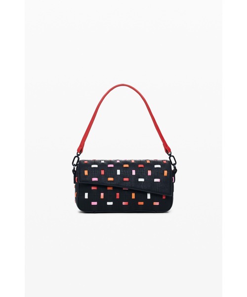 Desigual(デシグアル)の「コントラストカラー パンチングデザインミニバッグ(ハンドバッグ・レディース・ブラック・FREE)」の3枚目の写真