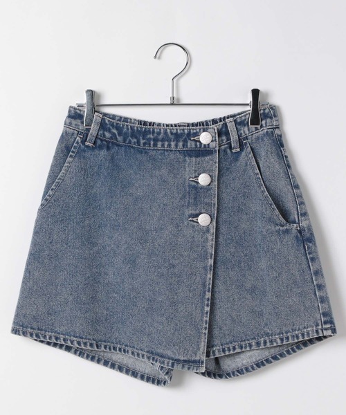 repipi armario（レピピ アルマリオ）の「マエボタンラップショートパンツ（その他パンツ・キッズ・ブラック/ブルー/ベージュ/その他・MEDIUM/SMALL/LARGE）」の3枚目の写真