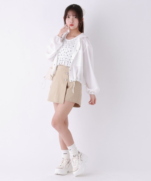 repipi armario（レピピ アルマリオ）の「マエボタンラップショートパンツ（その他パンツ・キッズ・ブラック/ブルー/ベージュ/その他・MEDIUM/SMALL/LARGE）」の9枚目の写真