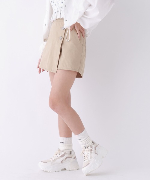 repipi armario（レピピ アルマリオ）の「マエボタンラップショートパンツ（その他パンツ・キッズ・ブラック/ブルー/ベージュ/その他・MEDIUM/SMALL/LARGE）」の10枚目の写真