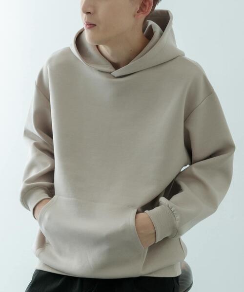 ITEMS URBANRESEARCH(アイテムズ アーバンリサーチ)の「ストレッチダンボール プルオーバーパーカー(パーカー・メンズ・ブラック/ブラウン/イエロー/ベージュ・LARGE/MEDIUM)」の15枚目の写真